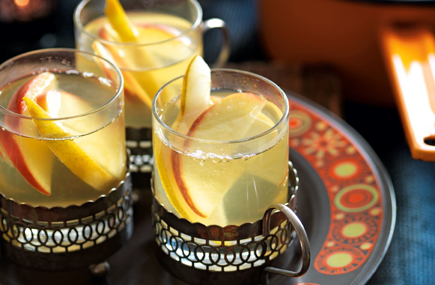 White wine spiced apple and pear punch