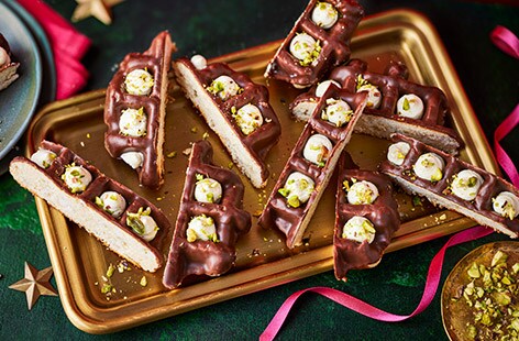 Image of "3-ingredient creamy chocolate waffle bites"