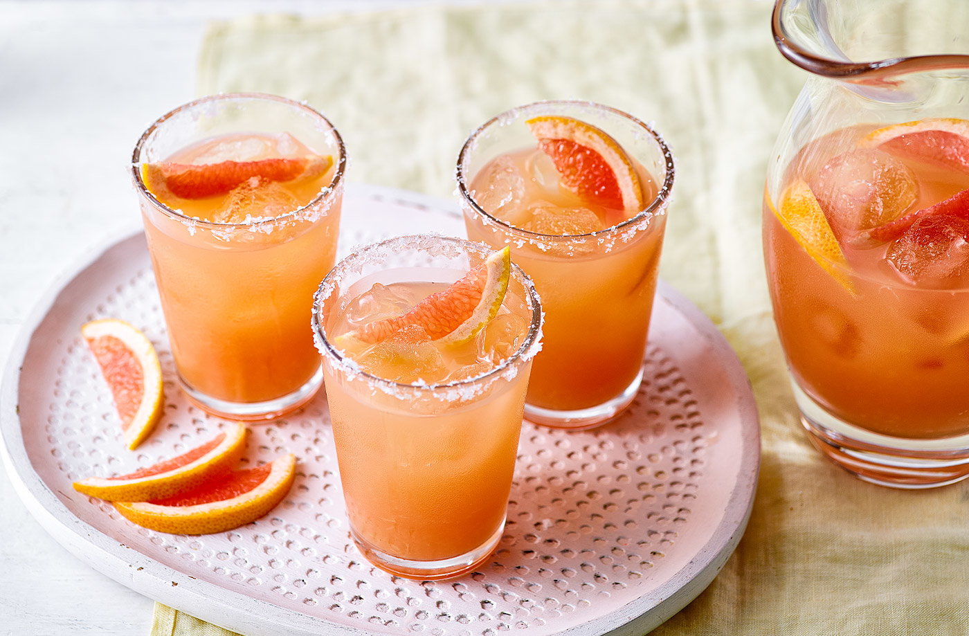 Big-batch paloma cocktail