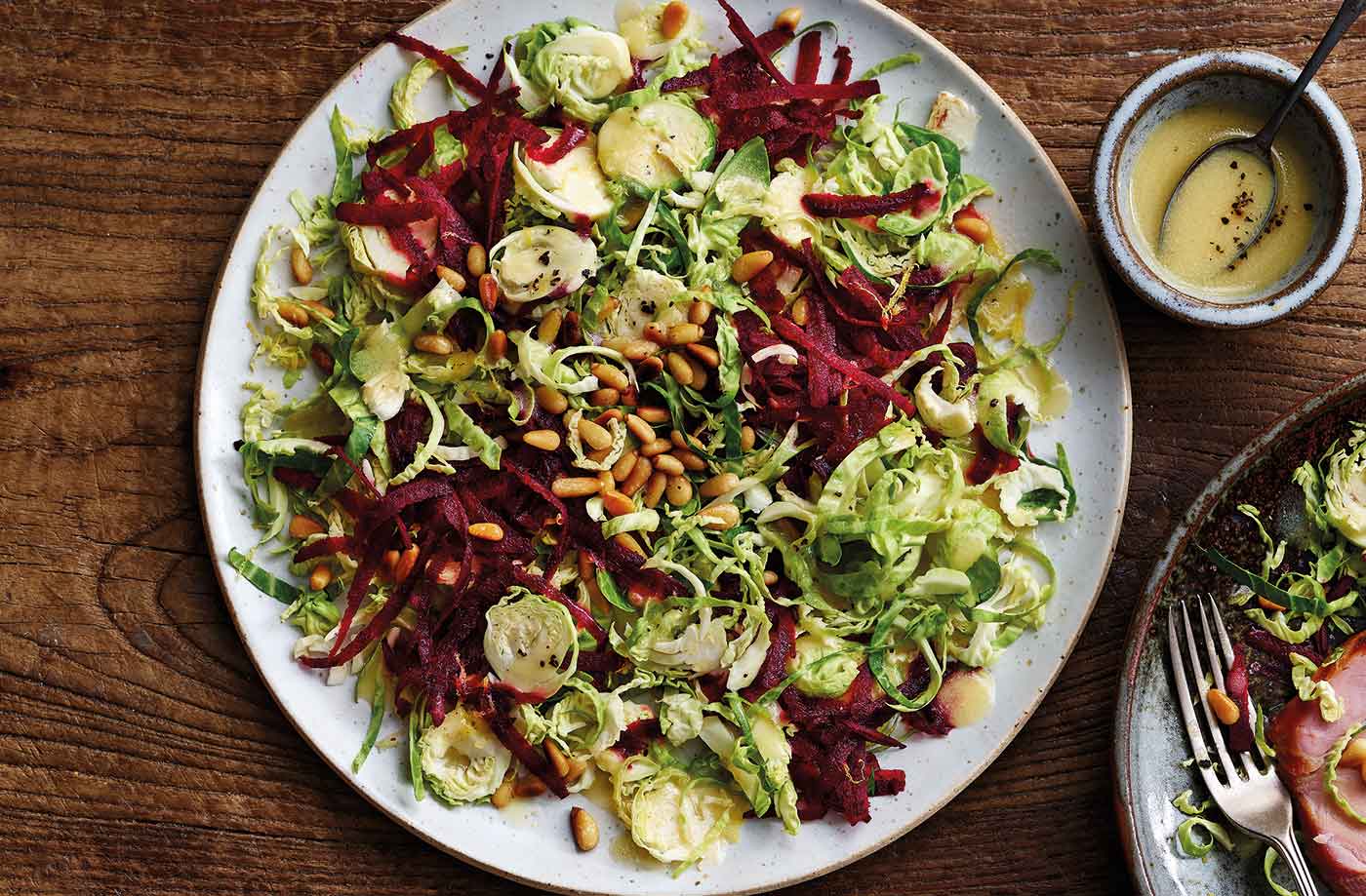 Sprout and beetroot salad