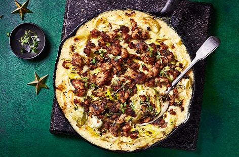 Image of "Creamed mustard leeks"