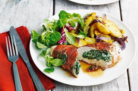 Image of "Spinach and ricotta stuffed chicken"
