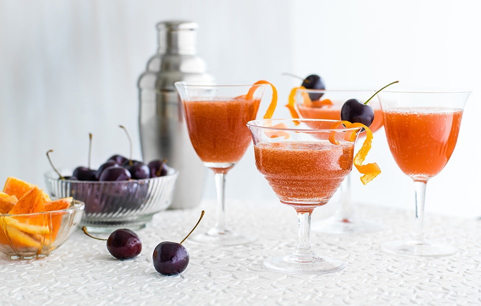 Citrus cherry fizz