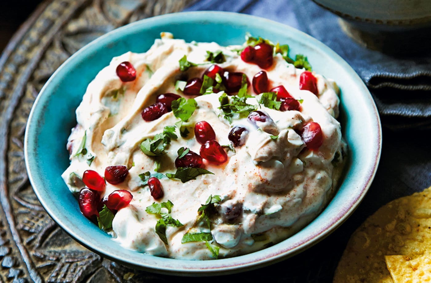 Pomegranate raita