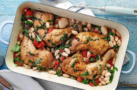Image of "Chicken with cannellini beans"