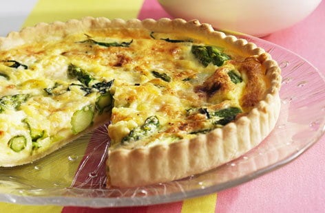 Image of "Green asparagus quiche"