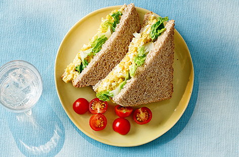 Image of "Coronation egg mayonnaise sandwich"