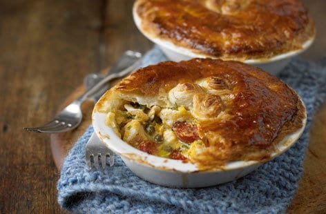 Image of "Fish pies with leeks and chorizo"