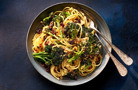 Sicilian-style veggie spaghetti