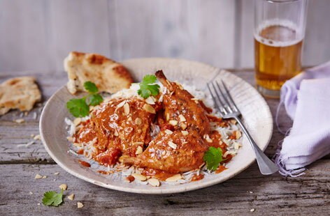 Image of "Slow-cooked chicken in tikka masala sauce"