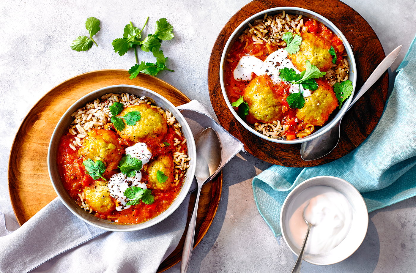 Coconut chickpea dumpling curry