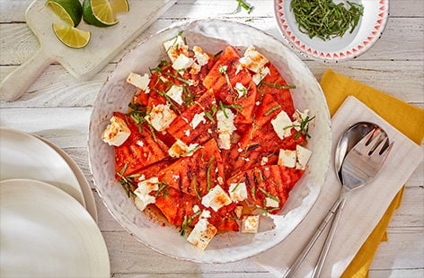 Image of "Spicy watermelon and feta salad"