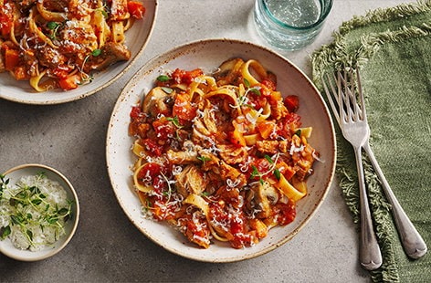 Image of "Pork ragu with tagliatelle"
