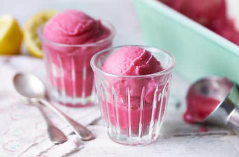 Image of "Rhubarb and gin sorbet"