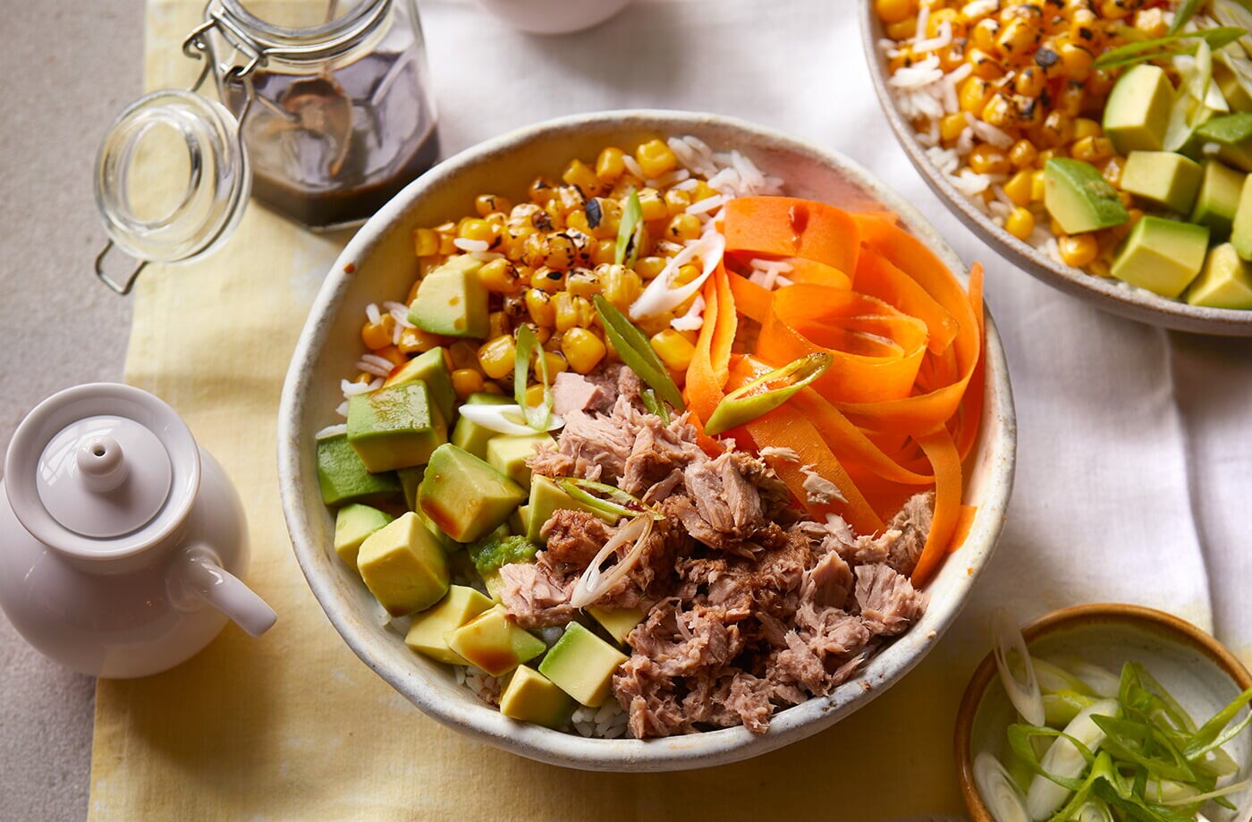 Tuna poke bowls