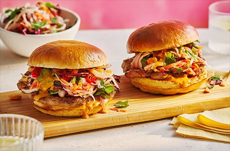 Image of "Satay smash burger"