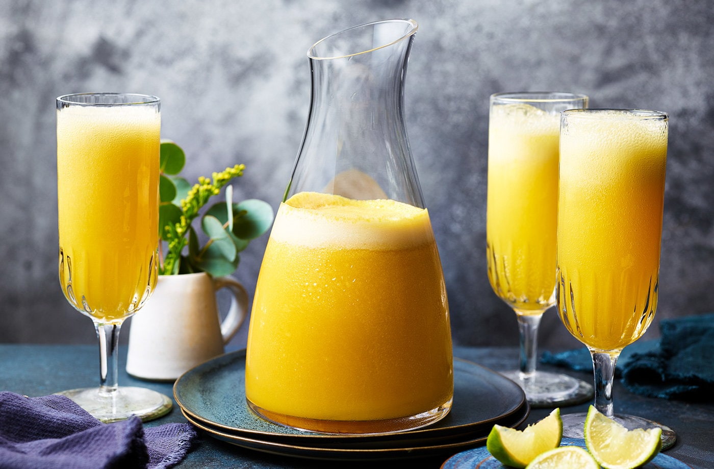 Mango sorbet fizz