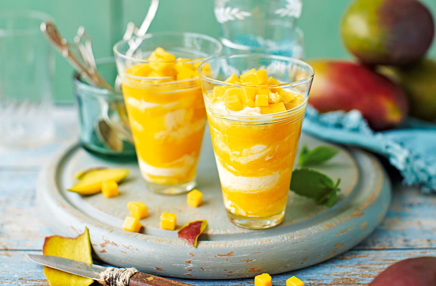 Mango lassi syllabub