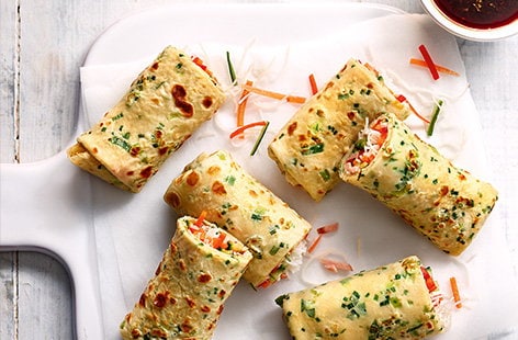 Image of "Pancake spring rolls"