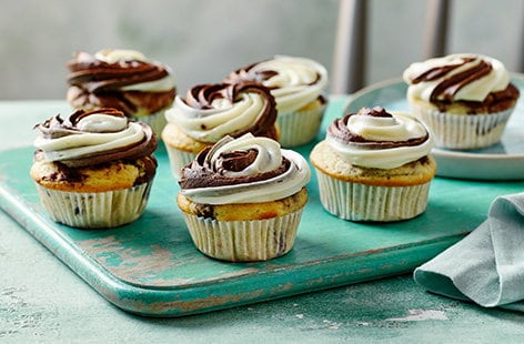 Image of "Vegan chocolate marble cupcakes"