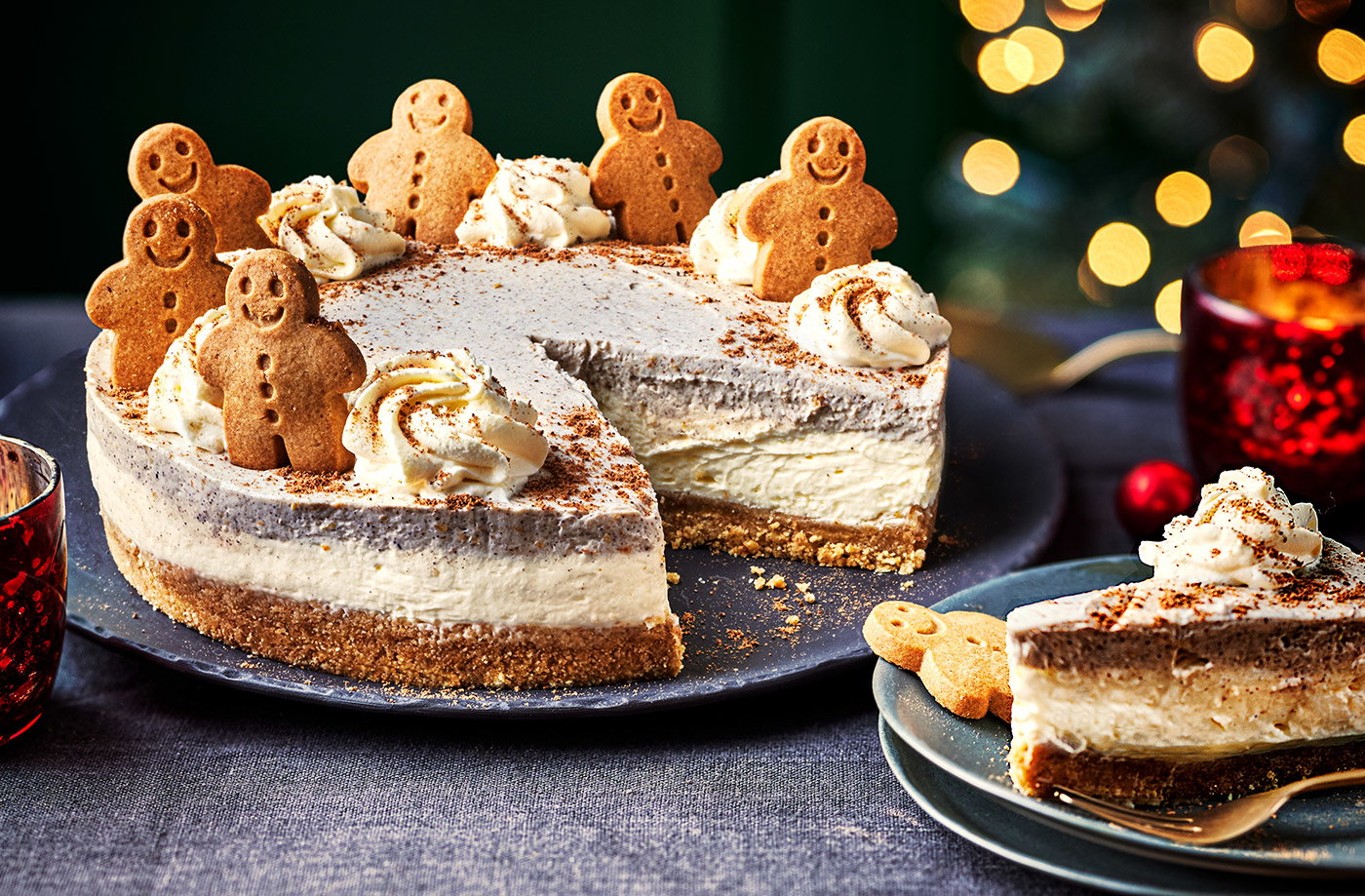 Gingerbread man cheesecake