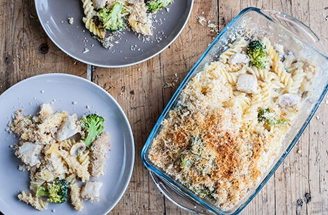 Image of "Shaun Hill's cheesy chicken casserole"