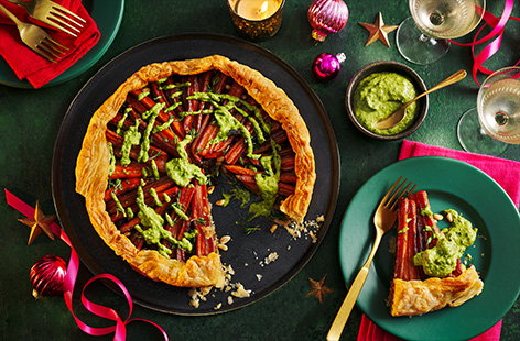 Image of "Maple-roasted carrot puff pastry tart"