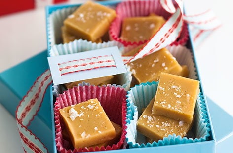 Salted caramel fudge