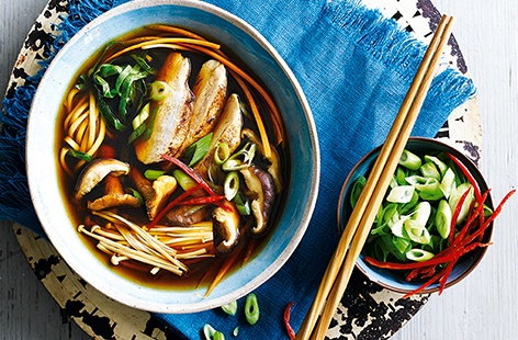 Image of "Chicken and mushroom ramen"