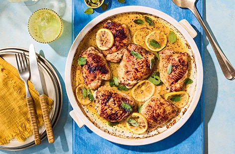 Helena Moursellas' baked lemon and oregano chicken