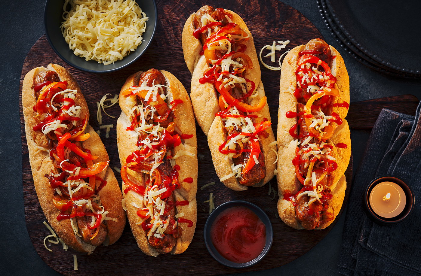 Firecracker sausage subs