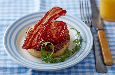 Image of " Eggy BLT crumpets"