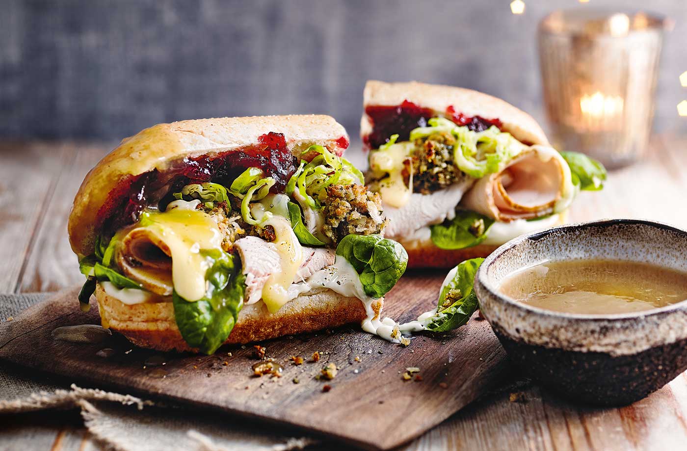French dip turkey sandwich