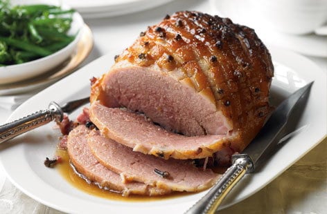 Sweet glazed gammon