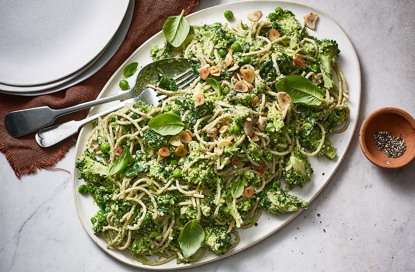 Green pasta