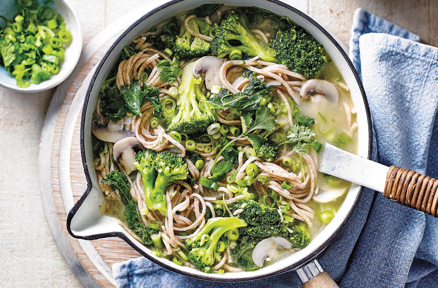 Thai green noodle bowls