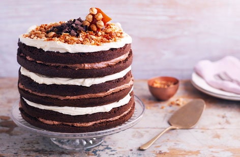 Image of "Hazelnut and double chocolate cake"