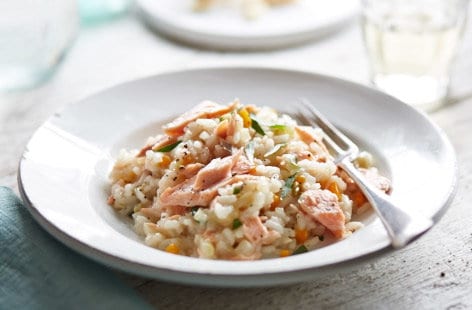 Image of "Leftover fennel and salmon risotto"