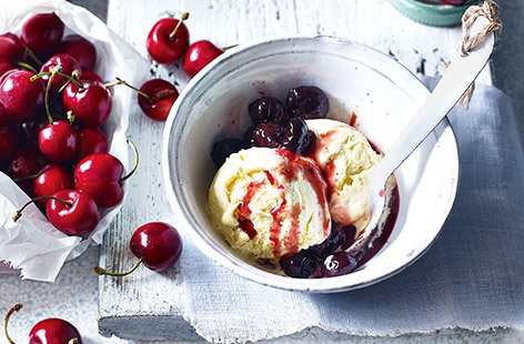Image of "Cinnamon and vanilla preserved cherries"