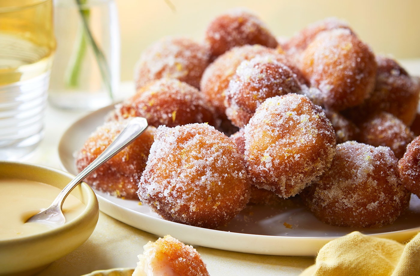 Lemon ricotta doughnuts
