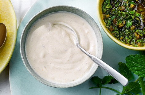 Image of "Tahini-yogurt sauce"