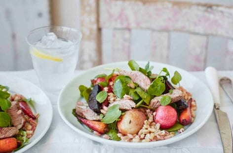 Image of "Spring lamb and root vegetable salad "