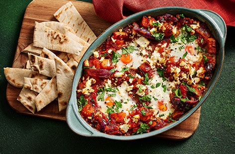 One-tray baked eggs