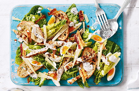 Image of "Lighter chicken Caesar salad"