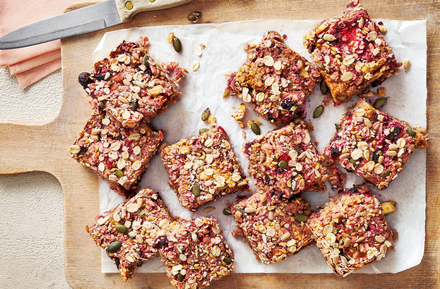 Peanut butter, oat and berry bites