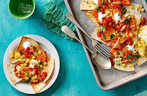 Image of "Sweet potato nacho salad"