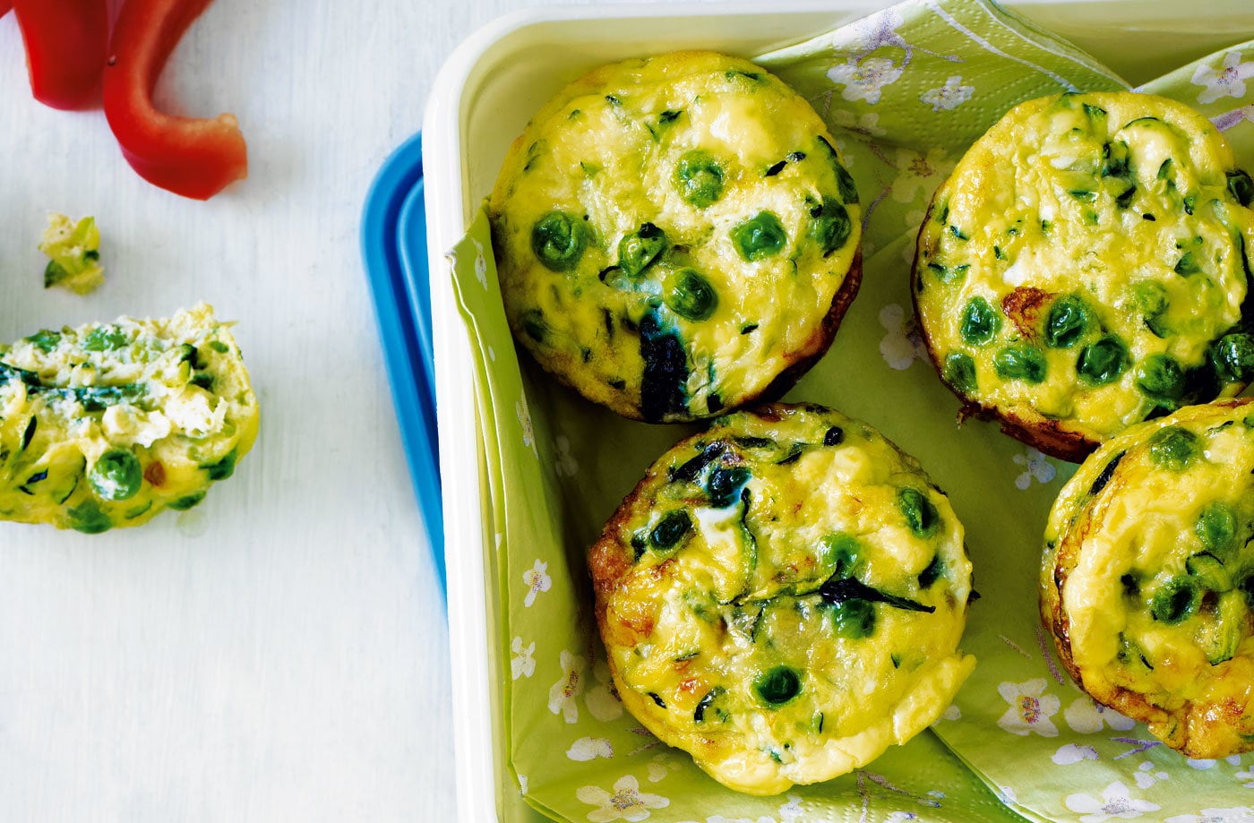 Green frittata muffins