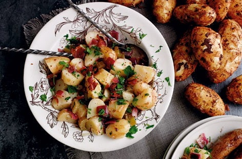 Image of "German-style potato salad with bacon"