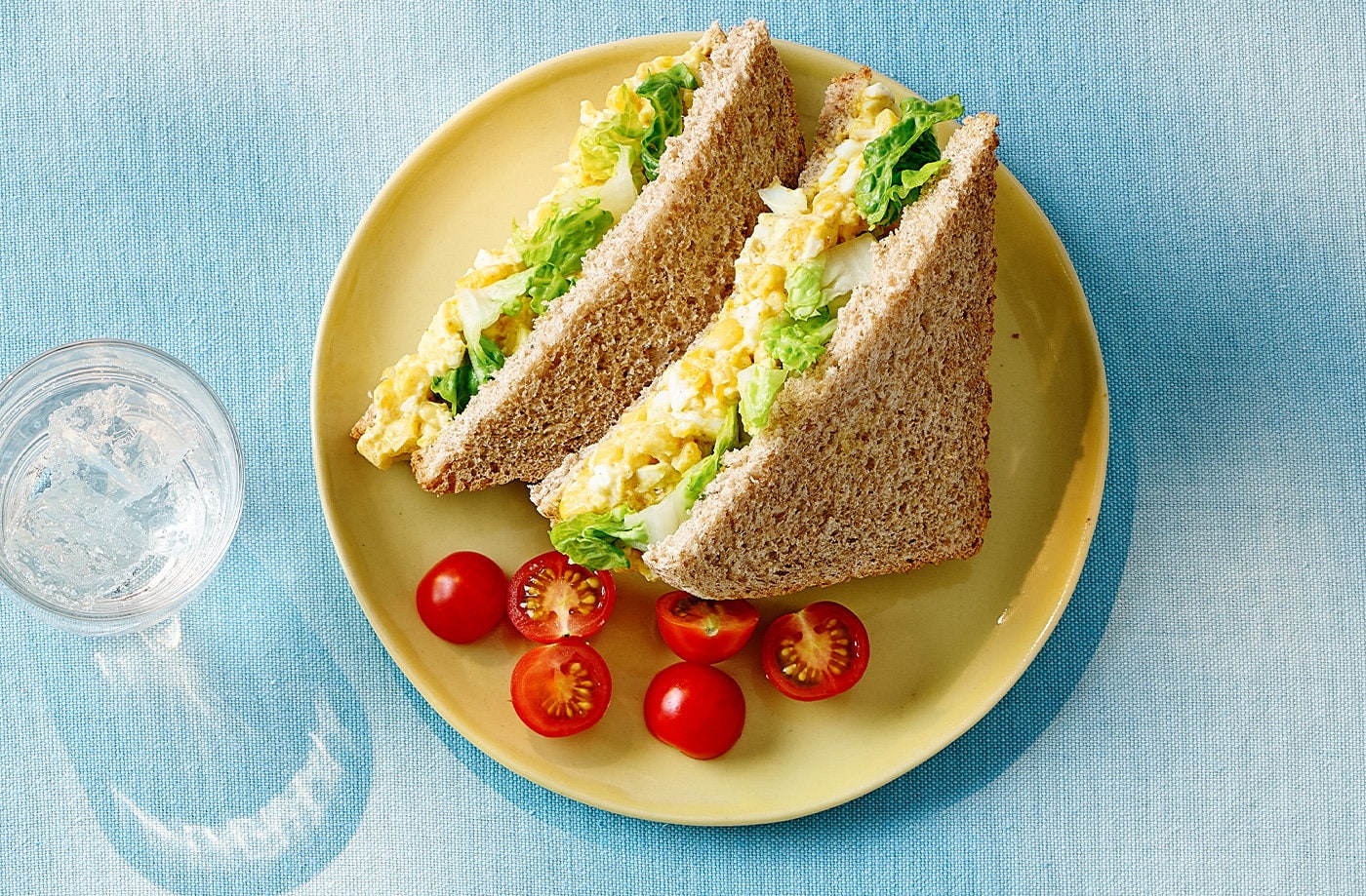 Coronation egg mayonnaise sandwich