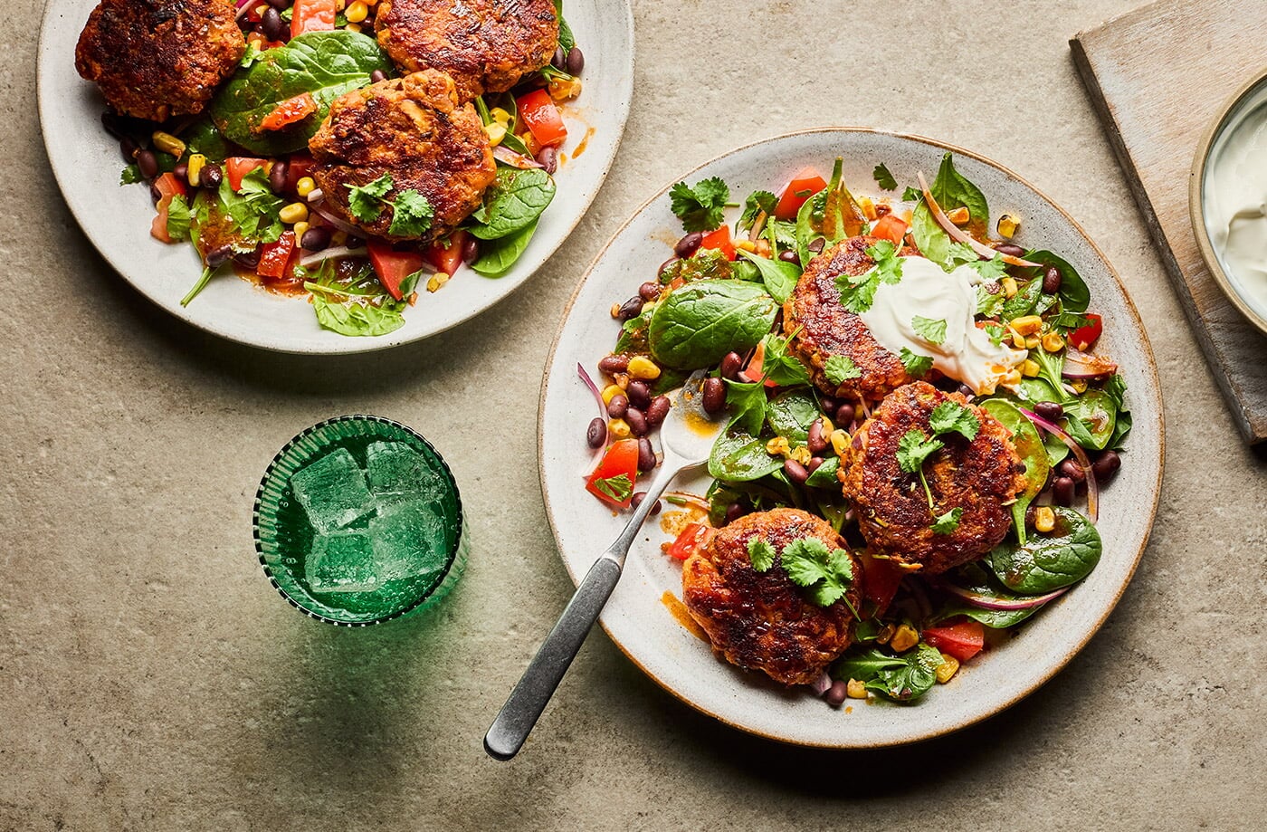 Sardine and sweet potato fishcakes